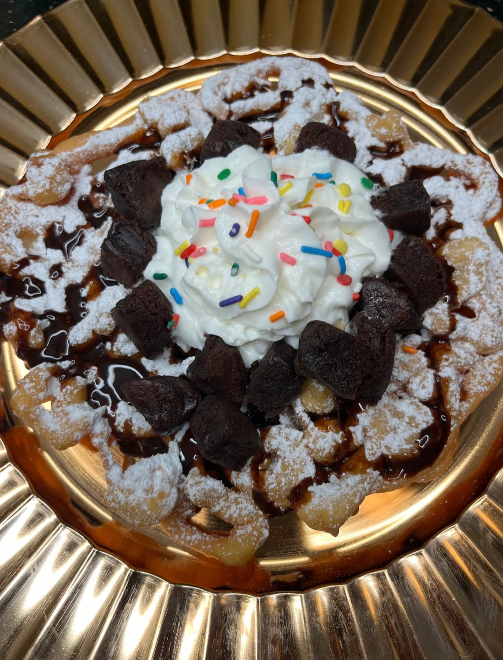 Brownie Funnel Cake